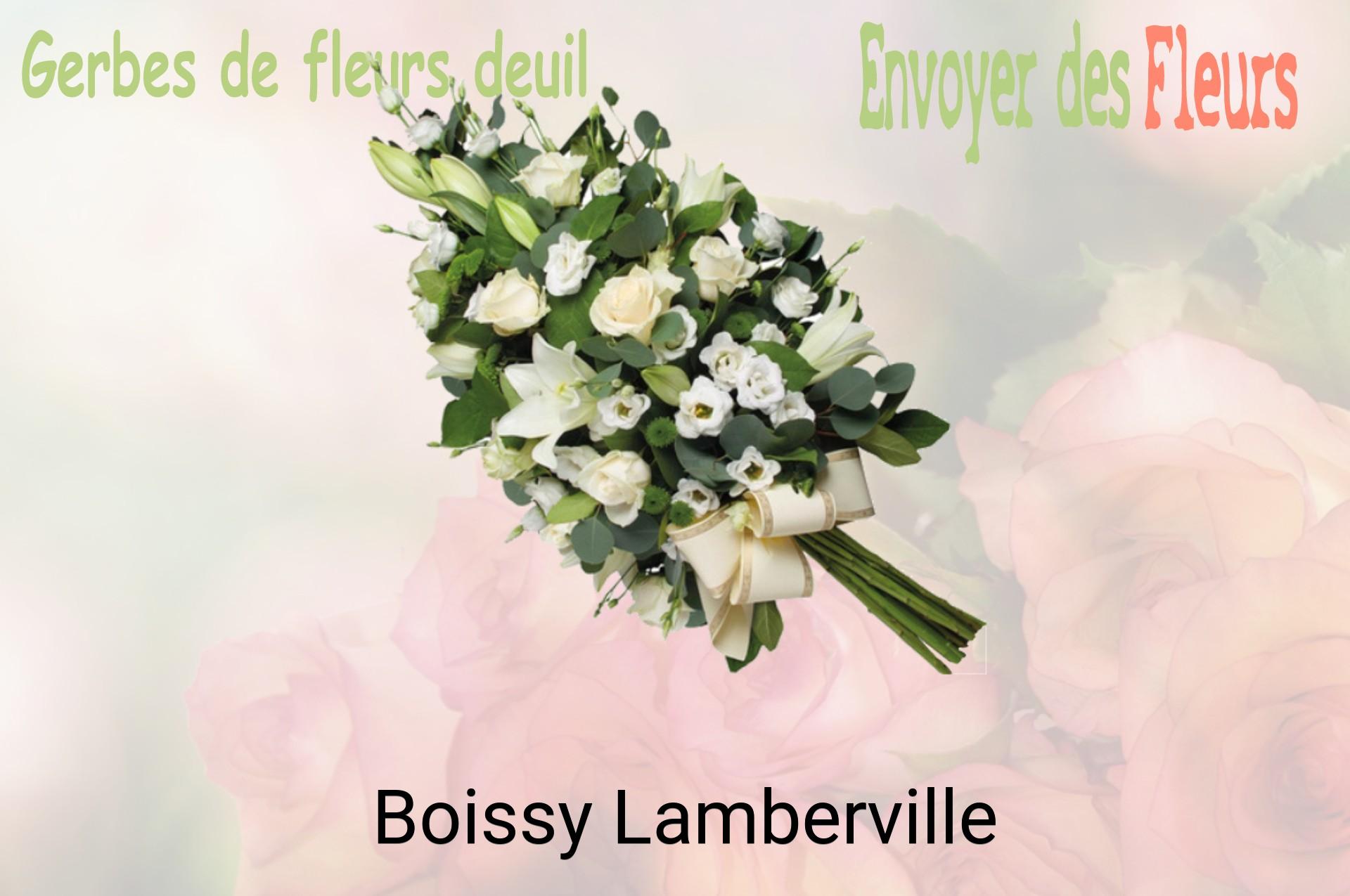 Gerbe de fleurs de deuil livrée à Boissy-Lamberville